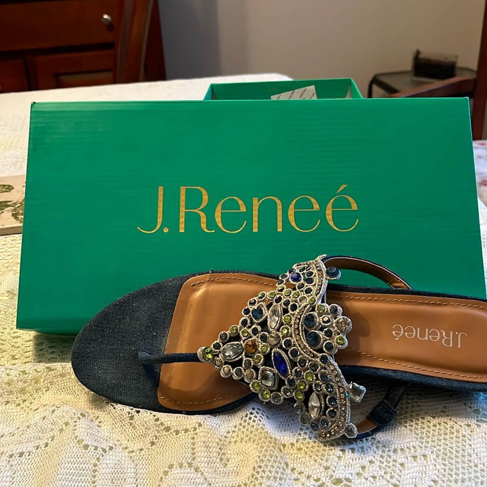 Fancy rhinestone sandals